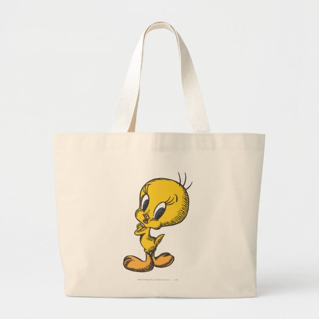 Bolso De Tela Gigante Tweety Lovely (Frente)