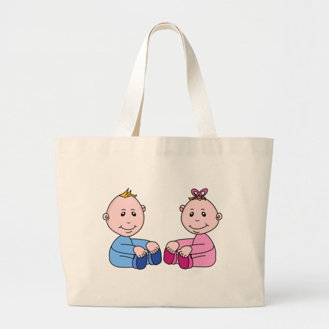 BOLSO DE TELA GIGANTE TWINS (Frente)