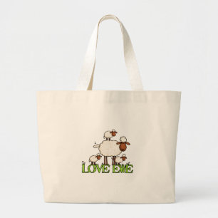 Bolso De Tela Gigante txt de la oveja del amor