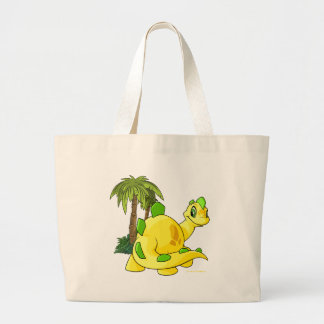 Bolso De Tela Gigante Tyrannian Chomby amarillo que mira