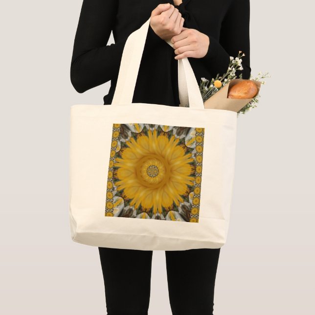 Bolso De Tela Gigante Última edición de arte de flor solar tradicional d (Anverso (producto))