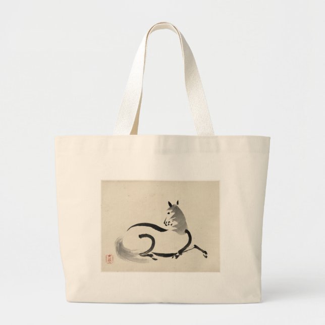 Bolso De Tela Gigante Uma o caballo (Frente)