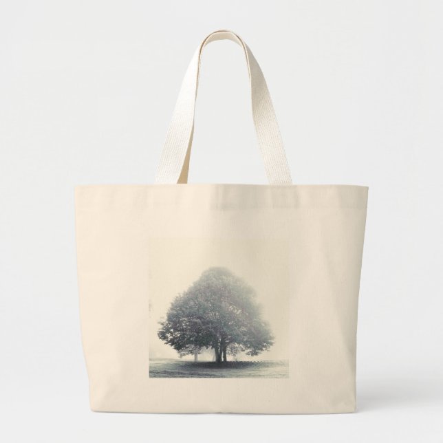 Bolso De Tela Gigante Un árbol en la niebla (Frente)