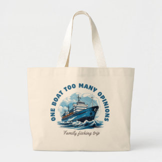 Bolso De Tela Gigante Un barco demasiados opiniones, viaje de pesca fami