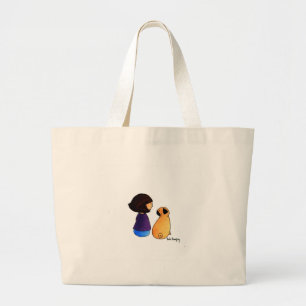 Bolso De Tela Gigante Un chica y su barro amasado (brunette)
