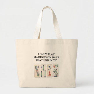 Bolso De Tela Gigante un diseño divertido del mahjong