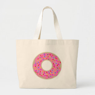 Bolso De Tela Gigante Un Donut Sabroso