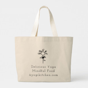 Bolso De Tela Gigante Un gran Tote de cocina de Yogi