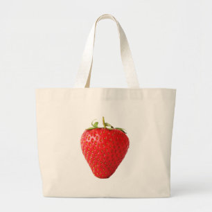 Bolso De Tela Gigante Un jtcnm de fresa roja