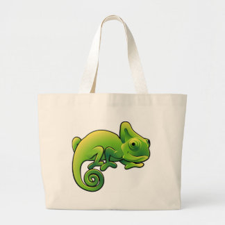 Bolso De Tela Gigante Un lagarto lindo del camaleón