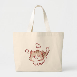 Bolso De Tela Gigante Un lindo gato frustrado diseño de los amantes de