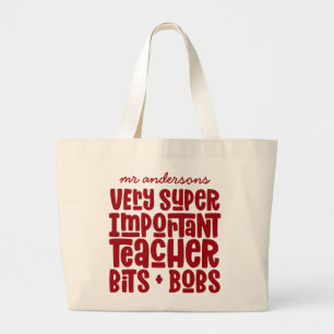 Bolso De Tela Gigante Un regalo de tipografía moderna muy importante par
