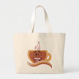 Bolso De Tela Gigante Un verdadero adicto al café 