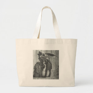 Bolso De Tela Gigante Un Victorian del beso/un vampiro con alas gótico