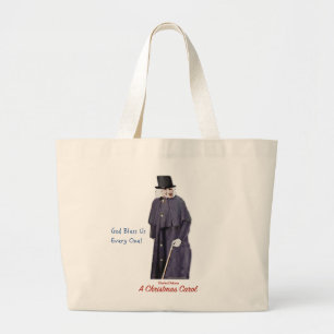 Bolso De Tela Gigante Un villancico Scrooge del navidad