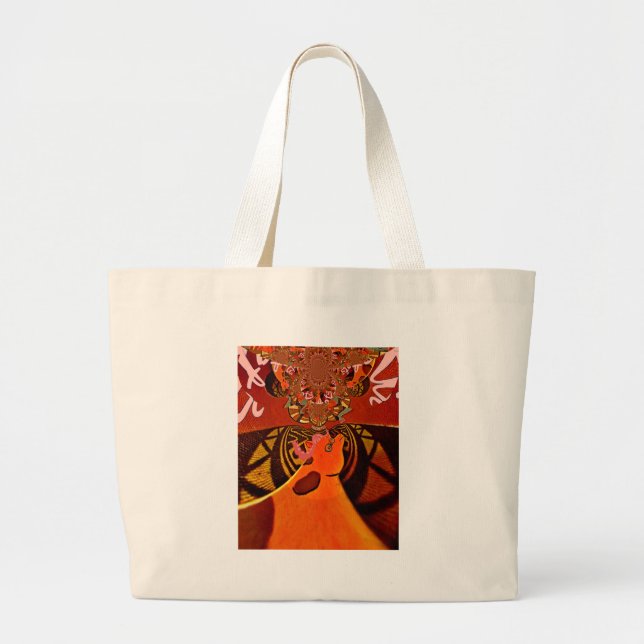 Bolso De Tela Gigante Una jirafa divertida: un encanto africano Kaleidos (Frente)