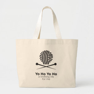 Bolso De Tela Gigante Una vida que hace punto para mí tote