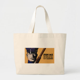 Bolso De Tela Gigante Únete a mí ~ Marines estadounidenses