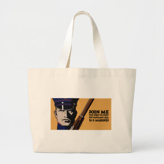 Bolso De Tela Gigante Únete a mí ~ Marines estadounidenses