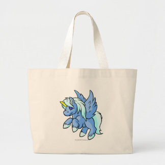 Bolso De Tela Gigante Uni azul
