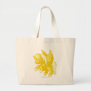 Bolso De Tela Gigante Uni oro