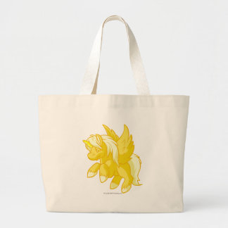 Bolso De Tela Gigante Uni oro