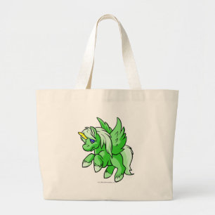 Bolso De Tela Gigante Uni verde