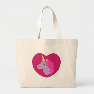 Bolso De Tela Gigante Unicornio rosa