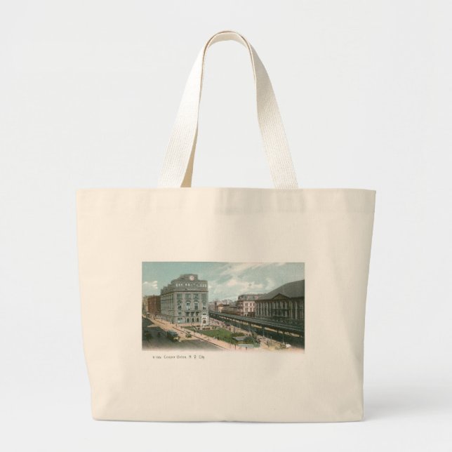 Bolso De Tela Gigante Unión del tonelero. Ciudad de NY (Frente)