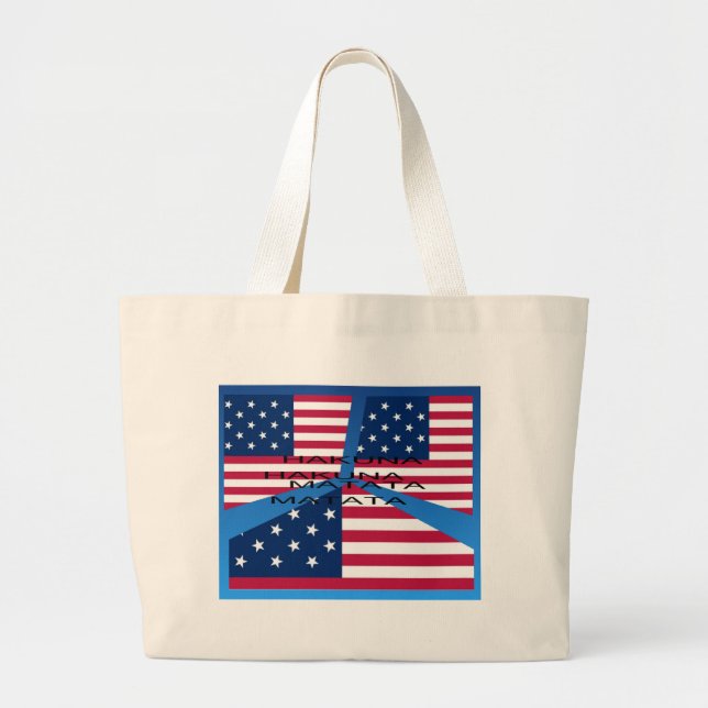 BOLSO DE TELA GIGANTE USA HAKUNA MATATA (Frente)