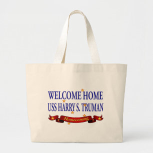 Bolso De Tela Gigante USS casero agradable Harry S. Truman