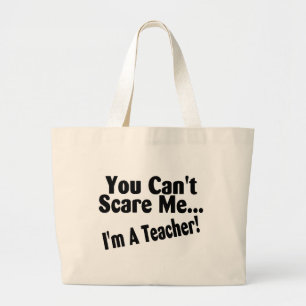 Bolso De Tela Gigante Usted linado me asusta Im un profesor