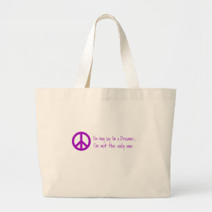 Bolso De Tela Gigante Usted puede decir que soy un soñador