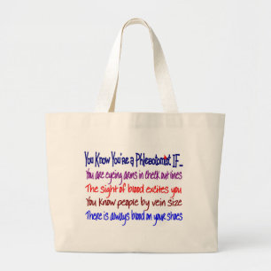 Bolso De Tela Gigante usted sabe su un pHLEBOTOMIST SI