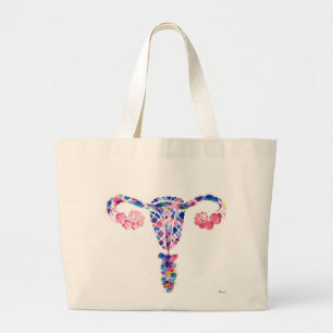 Bolso De Tela Gigante Uterus