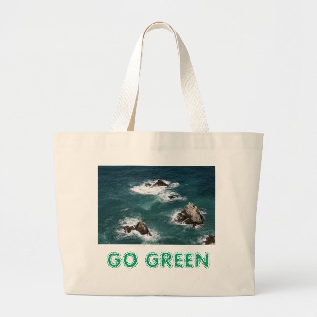 BOLSO DE TELA GIGANTE VA EL VERDE (Frente)