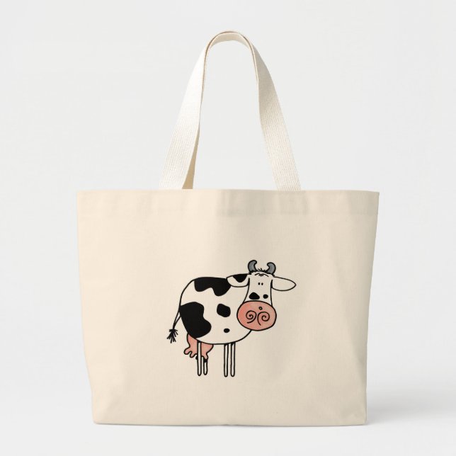 Bolso De Tela Gigante vaca (Frente)