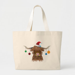 Bolso De Tela Gigante Vaca del navidad