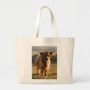 Bolso De Tela Gigante Vaca joven de la montaña