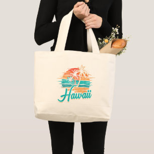 Bolso De Tela Gigante Vacaciones Tropicales en las Islas Hawaianas