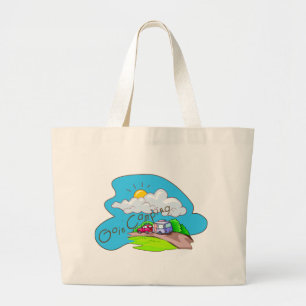 Bolso De Tela Gigante Vamos a acampar