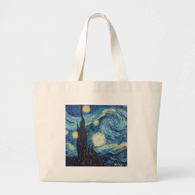 Bolso De Tela Gigante Van Gogh Starry Night Classic Impresionsionist Art (Frente)
