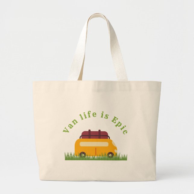 Bolso De Tela Gigante Van Life Es Epic Tote Bag (Frente)