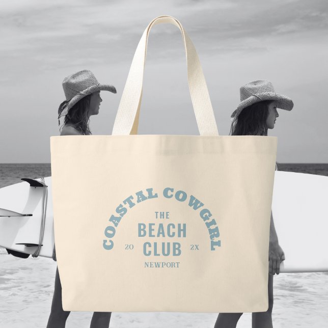 Bolso De Tela Gigante Vaquera Costera Azul Claro El Club Bach (Subido por el creador)