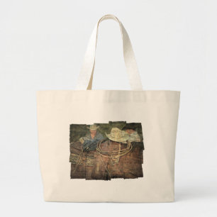 Bolso De Tela Gigante Vaqueros