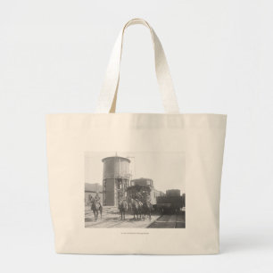 Bolso De Tela Gigante Vaqueros en los caballos que presentan delante de