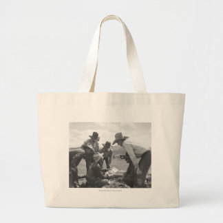 Bolso De Tela Gigante Vaqueros que miran una revista