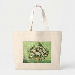 Bolso De Tela Gigante Vase con Rosas - Van Gogh
