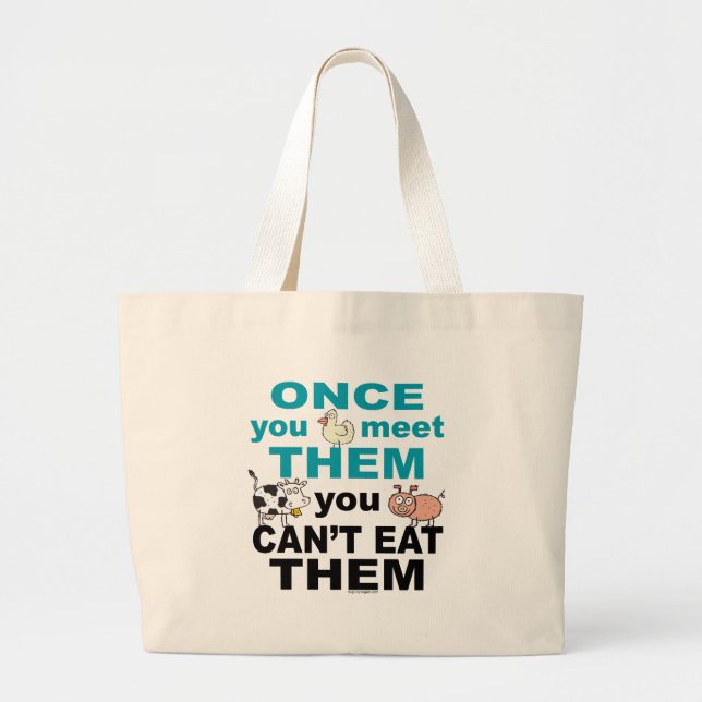 Bolso De Tela Gigante Vegan Tote Bag (Frente)