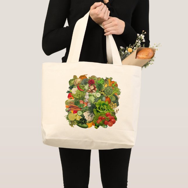 Bolso De Tela Gigante Vegetales (Anverso (producto))